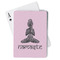 Lotus Pose Playing Cards - Front View