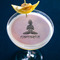 Lotus Pose Printed Drink Topper - Large - In Context