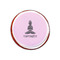 Lotus Pose Printed Icing Circle - XSmall - On Cookie