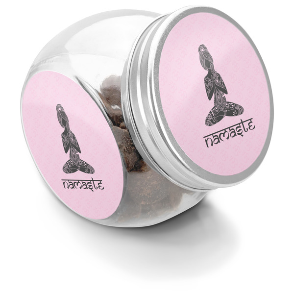 Custom Lotus Pose Puppy Treat Jar (Personalized)