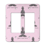 Lotus Pose Rocker Style Light Switch Cover - Two Switch