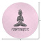 Lotus Pose Round Area Rug - Size