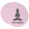 Lotus Pose Round Paper Coaster - Main