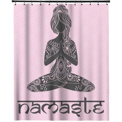 Lotus Pose Extra Long Shower Curtain - 70"x84" (Personalized)