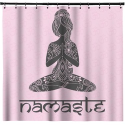 Lotus Pose Shower Curtain - Custom Size (Personalized)