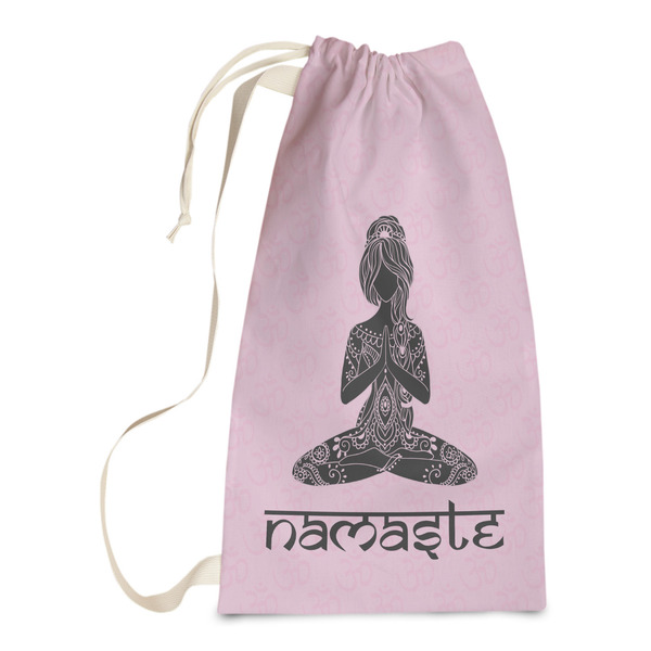 Custom Lotus Pose Laundry Bags - Small