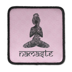 Lotus Pose Iron On Square Patch