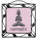 Lotus Pose Square Trivet (Personalized)