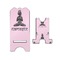 Lotus Pose Stylized Phone Stand - Front & Back - Small