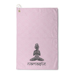 Lotus Pose Waffle Weave Golf Towel