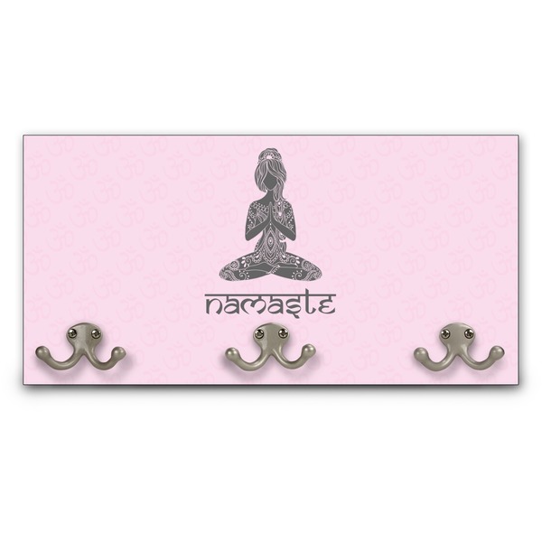 Custom Lotus Pose Wall Mounted Coat Rack (Personalized)