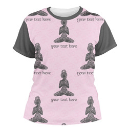 Lotus Pose Women's Crew T-Shirt - Medium (Personalized)