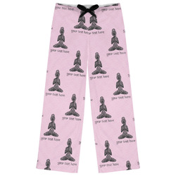 Lotus Pose Womens Pajama Pants - M (Personalized)