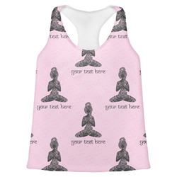 Lotus Pose Womens Racerback Tank Top - X Small (Personalized)