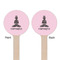 Lotus Pose Wooden 6" Stir Stick - Round - Double Sided - Front & Back