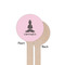 Lotus Pose Wooden 7.5" Stir Stick - Round - Single Sided - Front & Back