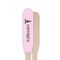 Lotus Pose Wooden Food Pick - Paddle - Single Sided - Front & Back