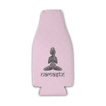 Lotus Pose Zipper Bottle Cooler