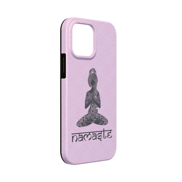 Custom Lotus Pose iPhone Case - Rubber Lined - iPhone 13 Mini