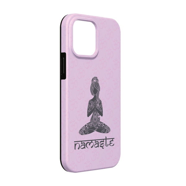 Custom Lotus Pose iPhone Case - Rubber Lined - iPhone 13 Pro