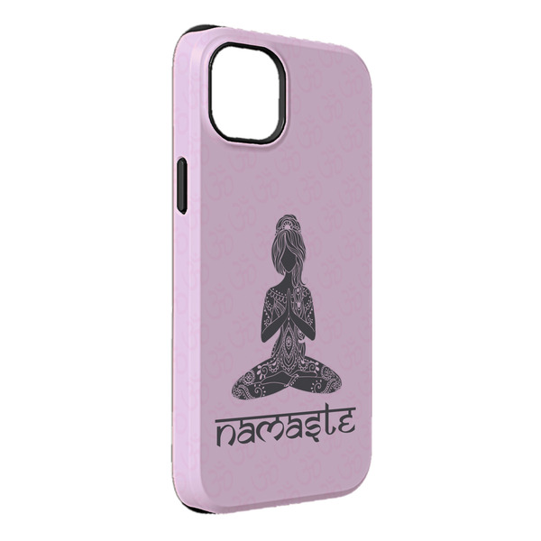 Custom Lotus Pose iPhone Case - Rubber Lined - iPhone 14 Pro Max