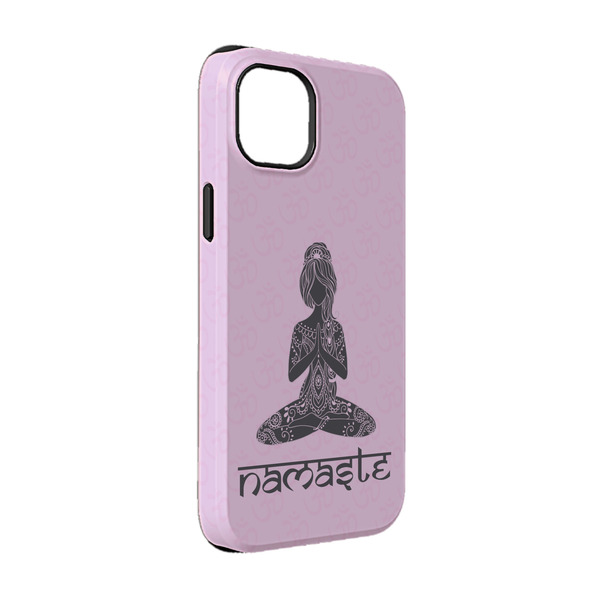 Custom Lotus Pose iPhone Case - Rubber Lined - iPhone 14 Pro