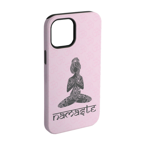 Custom Lotus Pose iPhone Case - Rubber Lined - iPhone 15 Pro