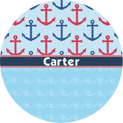 Anchors & Waves Multipurpose Round Labels - 1" (Personalized)