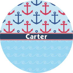 Anchors & Waves Multipurpose Round Labels - 2" (Personalized)