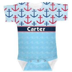 Anchors & Waves Baby Bodysuit 3-6 (Personalized)