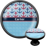 Anchors & Waves Cabinet Knob (Black) (Personalized)