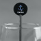 Anchors & Waves Black Plastic 5.5" Stir Stick - Round - Main