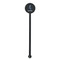 Anchors & Waves Black Plastic 5.5" Stir Stick - Round - Single Stick