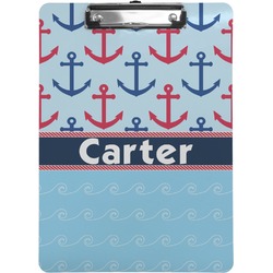 Anchors & Waves Clipboard (Letter Size) (Personalized)