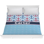 Anchors & Waves Comforter - King (Personalized)