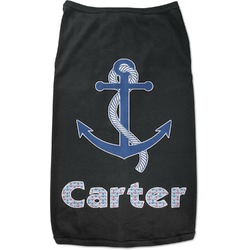 Anchors & Waves Black Pet Shirt - S (Personalized)