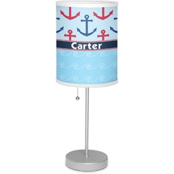 Anchors & Waves 7" Drum Lamp with Shade Polyester (Personalized)