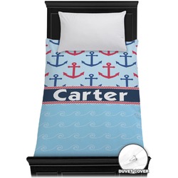 Anchors & Waves Duvet Cover - Twin (Personalized)
