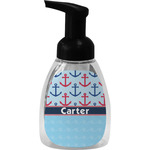 Anchors & Waves Foam Soap Bottle - Black (Personalized)