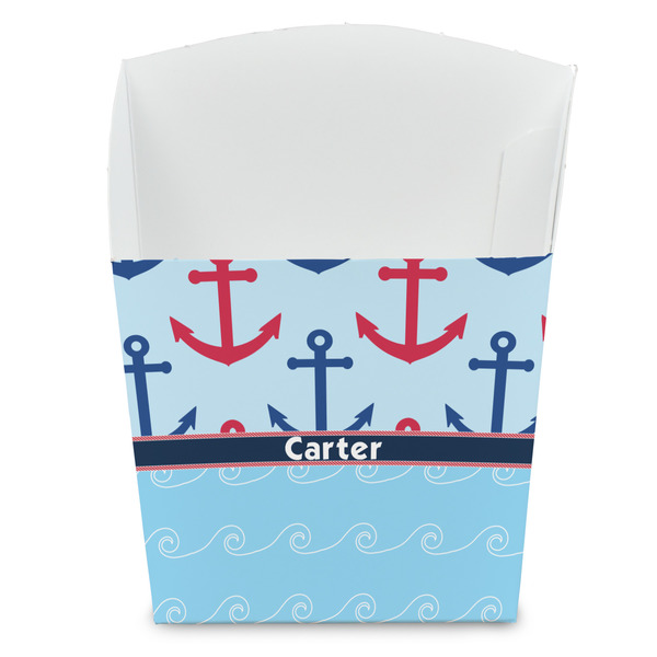 Custom Anchors & Waves French Fry Favor Boxes (Personalized)