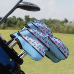 Anchors & Waves Golf Club Iron Cover - Set of 9 (Personalized)