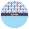 Anchors & Waves Icing Circle - Medium - Single