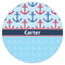 Anchors & Waves Icing Circle - Small - Single