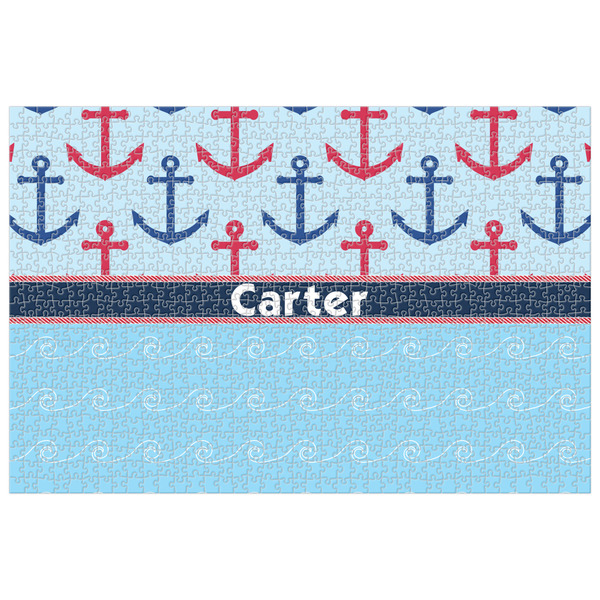 Custom Anchors & Waves Jigsaw Puzzle - 1000-piece (Personalized)