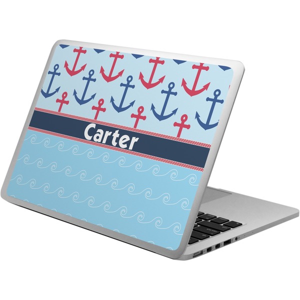 Custom Anchors & Waves Laptop Skin - Custom Sized (Personalized)