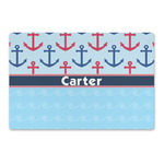 Anchors & Waves Large Rectangle Car Magnet (Personalized)