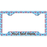 Anchors & Waves License Plate Frame - Style C (Personalized)