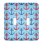 Anchors & Waves Light Switch Cover (2 Toggle Plate)