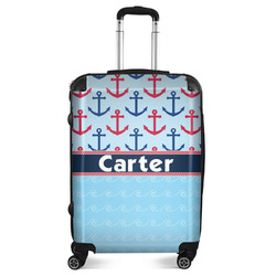 Anchors & Waves Suitcase - 24" Medium - Checked (Personalized)