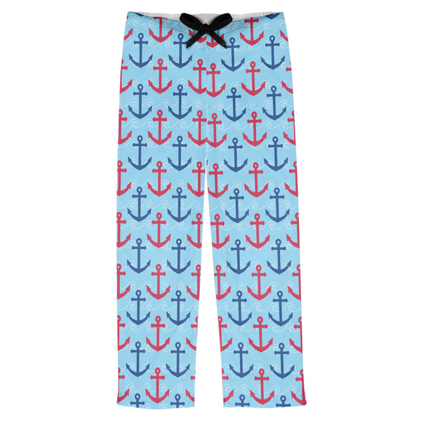 Custom Anchors & Waves Mens Pajama Pants - L